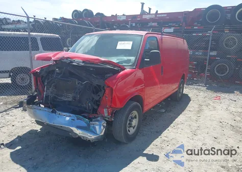 2015 Chevrolet Express 2500 Work Van z USA, uszkodzony, nr VIN 1GCWGFCF1F1124242